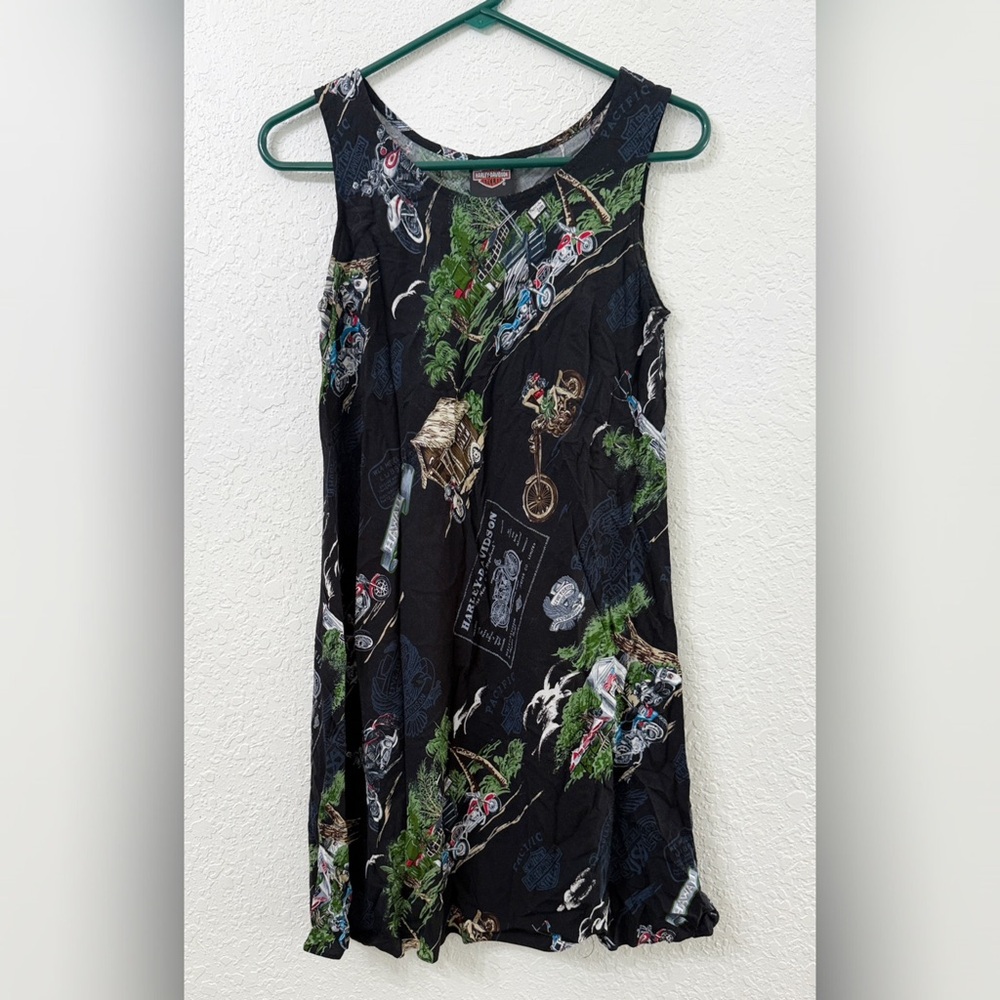 Harley Davidson x Tori Richards Vintage Hawaiian Dress - S